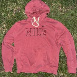 Nike Men's Red Hoodie Sweater